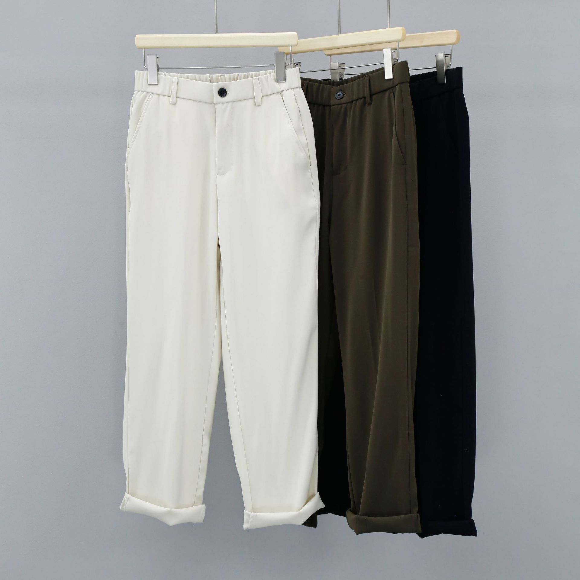 Men's Twill Loose Straight Casual Pants