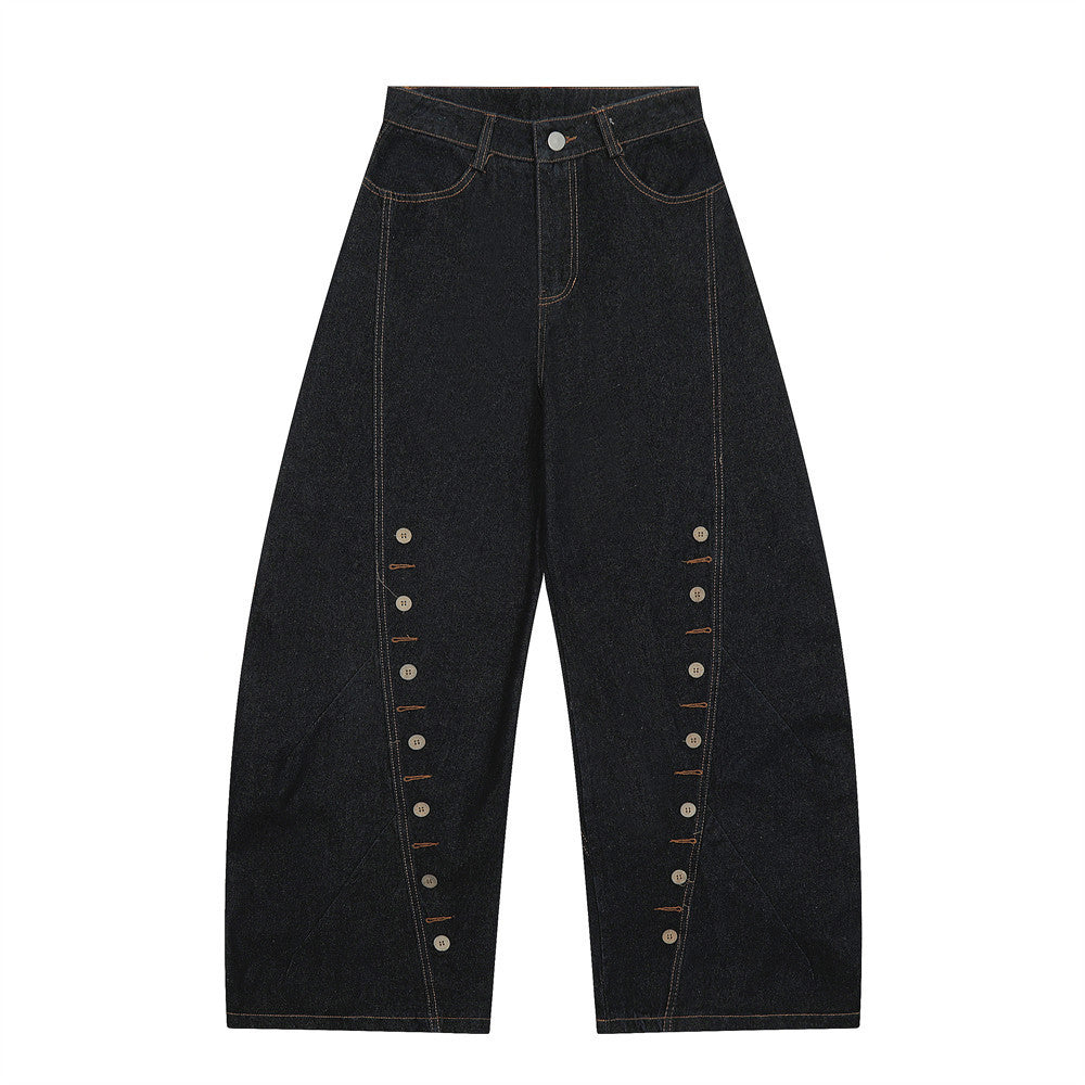 High Street Loose Design Wide Leg Pants