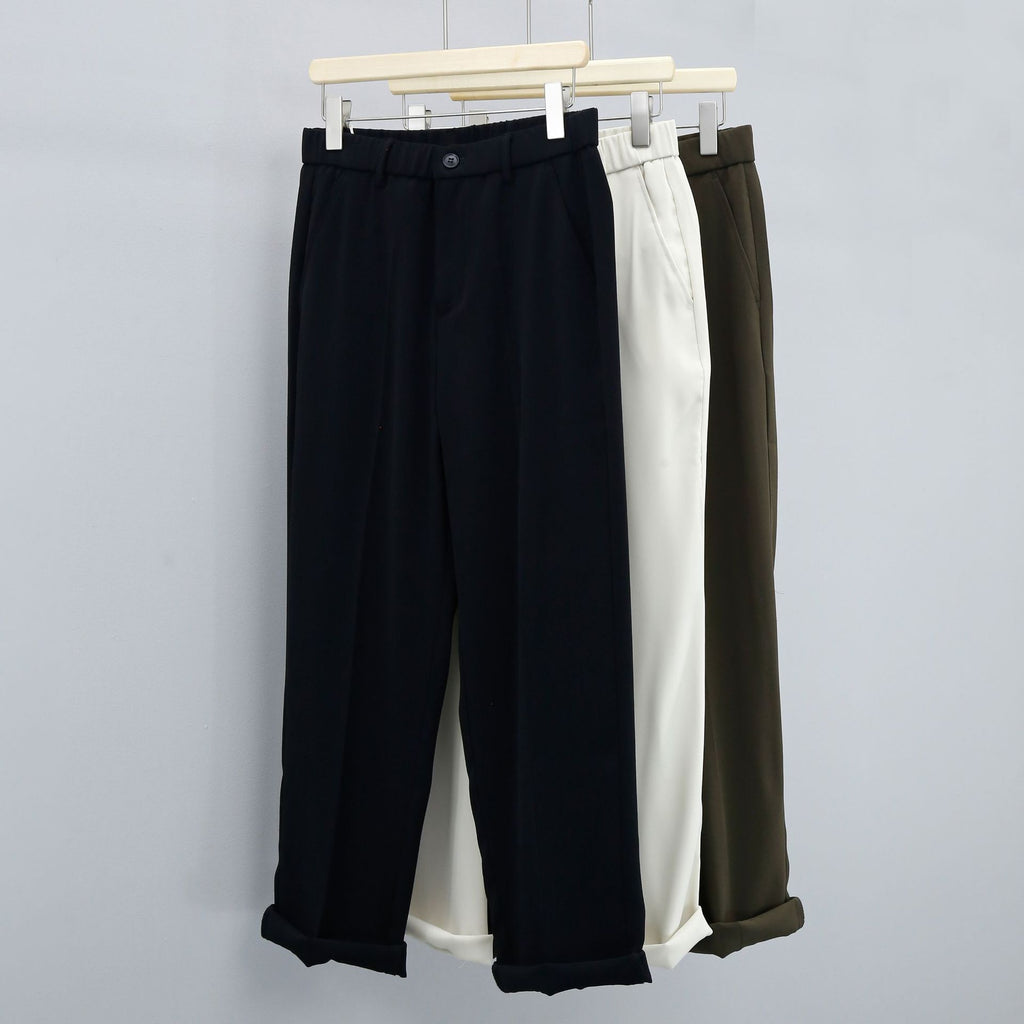 Men's Twill Loose Straight Casual Pants