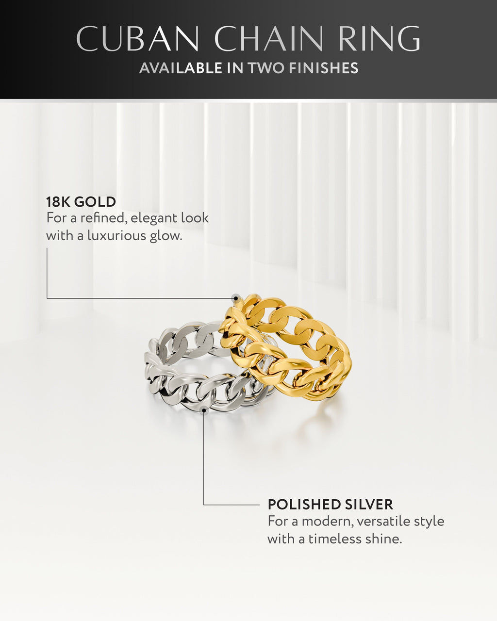 Cuban Link Ring (Gold)