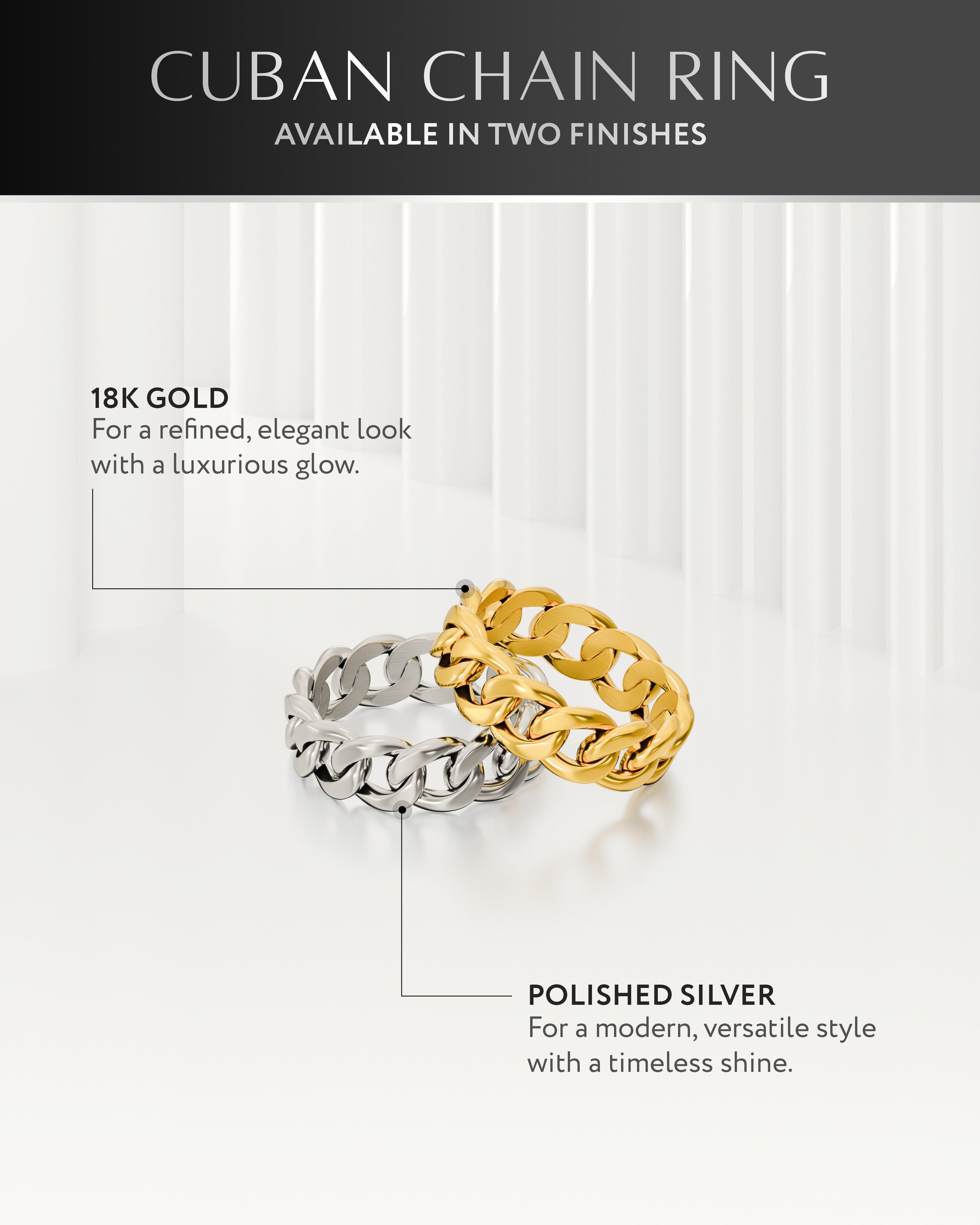 Cuban Link Ring (Gold)