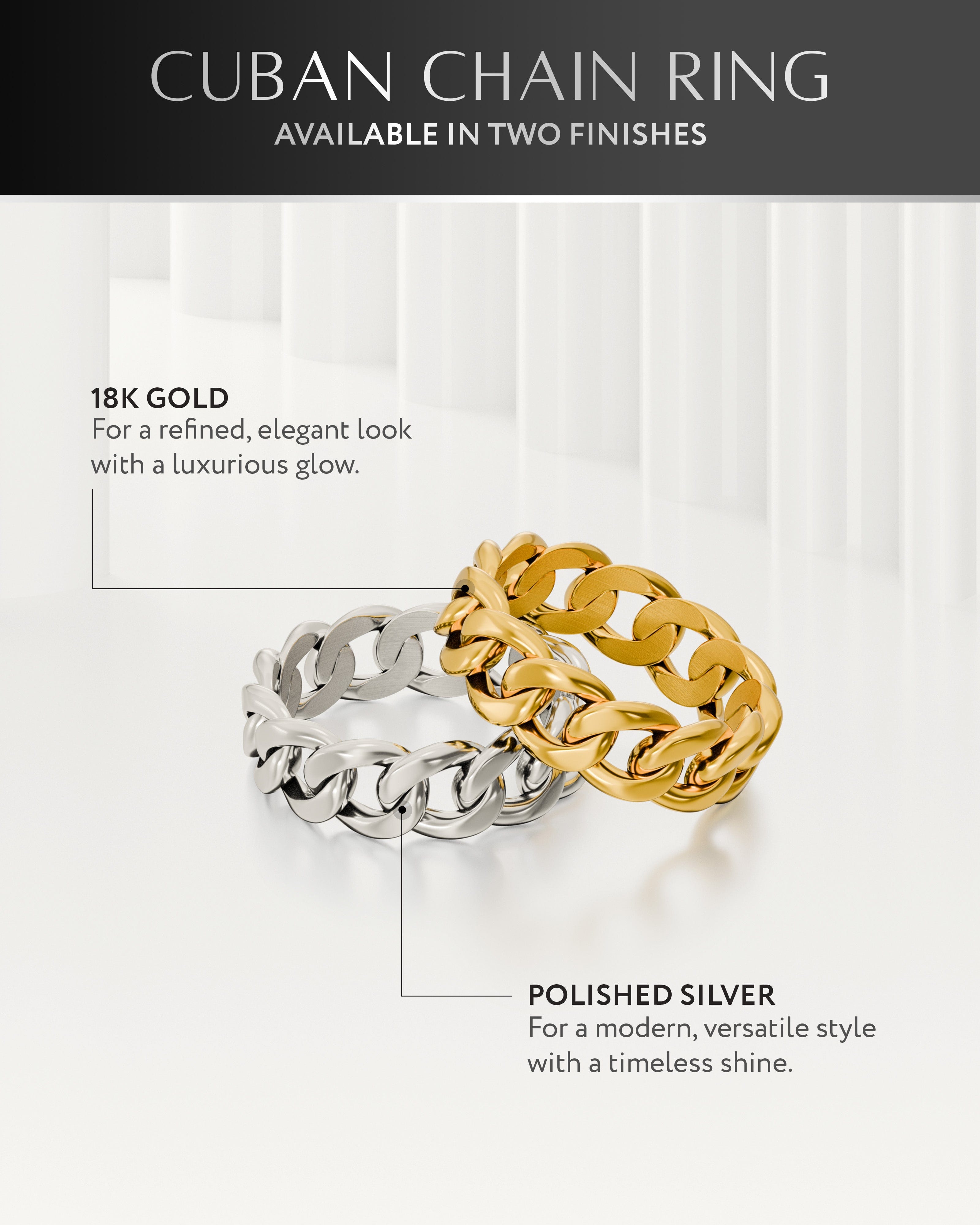 Cuban Link Ring (Silver)
