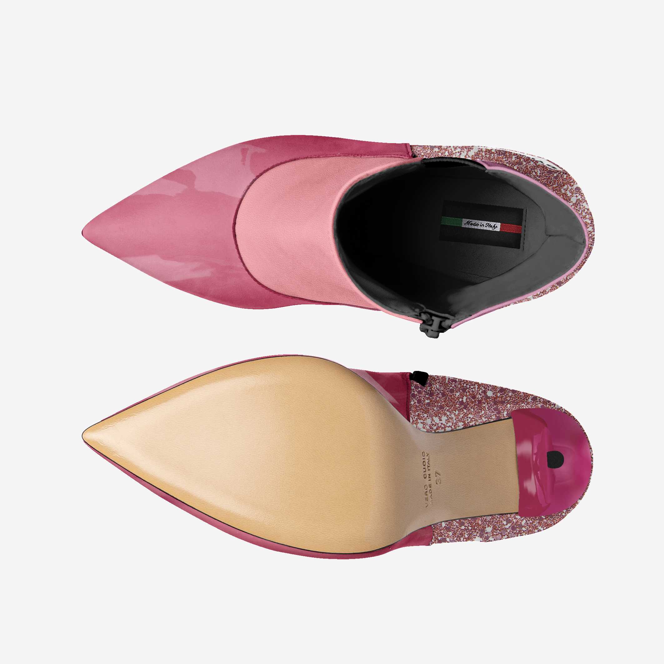 Vegan Heeled Shoe Women BYMANYC ® New York Tribeca Blush Twist