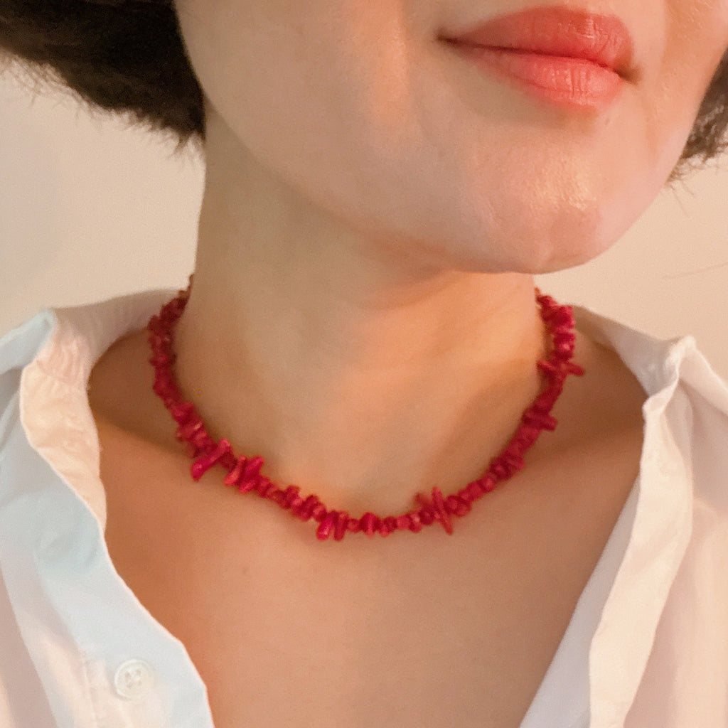White Sands Coral Reef Necklace – Gold-Plated Coastal Style