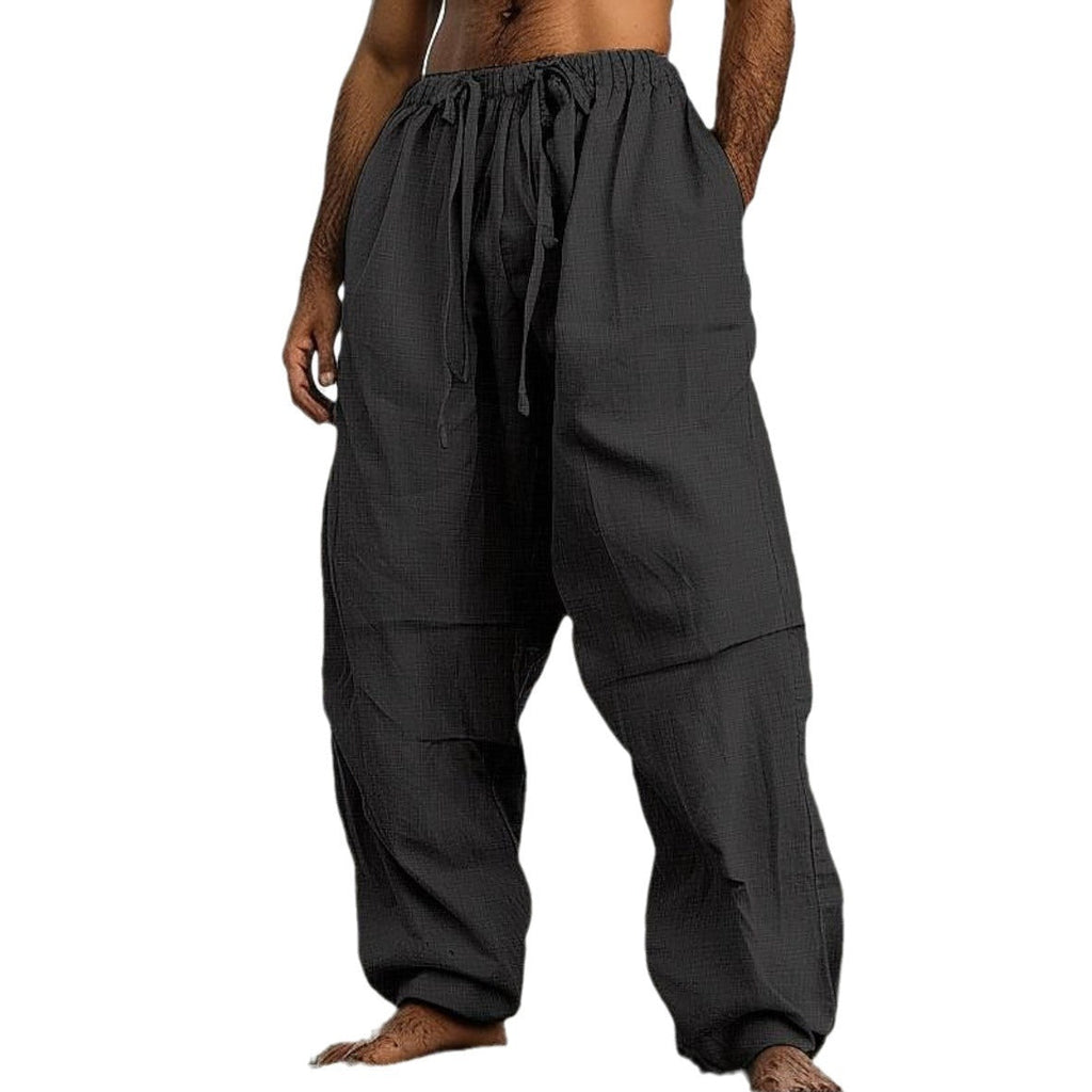 Beach Straight-leg Plain Color Daily Pants