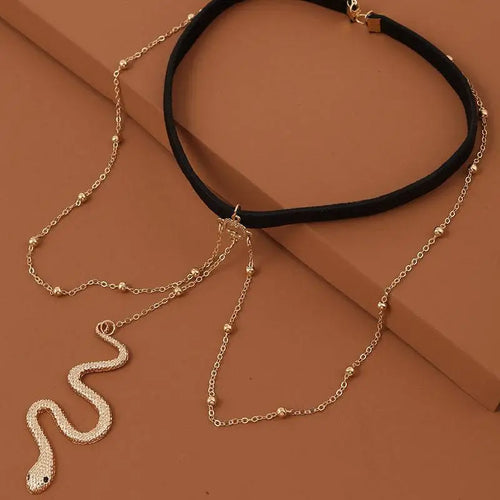Bohemian Boho Gold Big Snake Leg Chain Jewelry