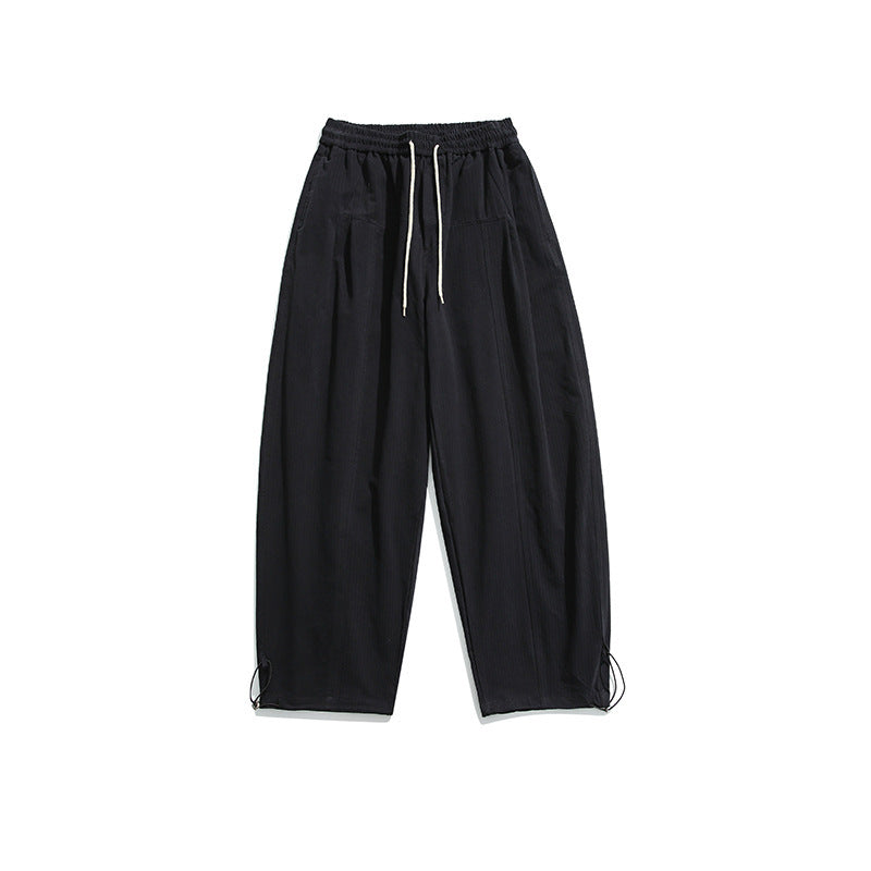 Solid Color Retro Japanese-style Casual Pants