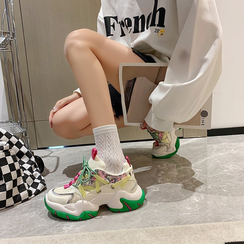 Breathable Mesh Casual Daddy Sneakers