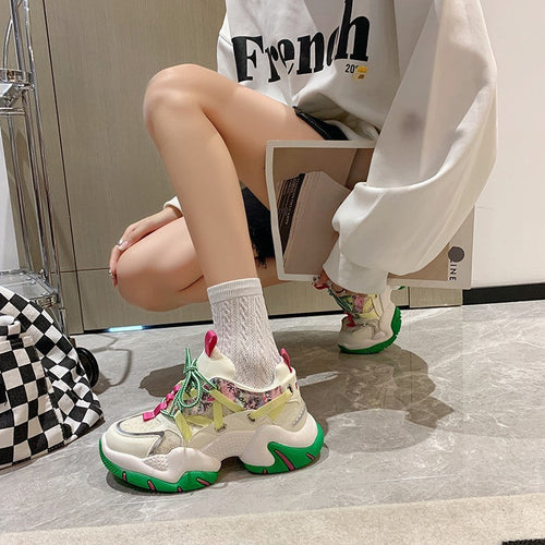 Breathable Mesh Casual Daddy Sneakers