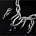Emerald Green Crystal Jewelry Zircon Jewelry Set