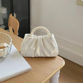 MAC062 Soft Leather Pearl Clutch Evening Bags