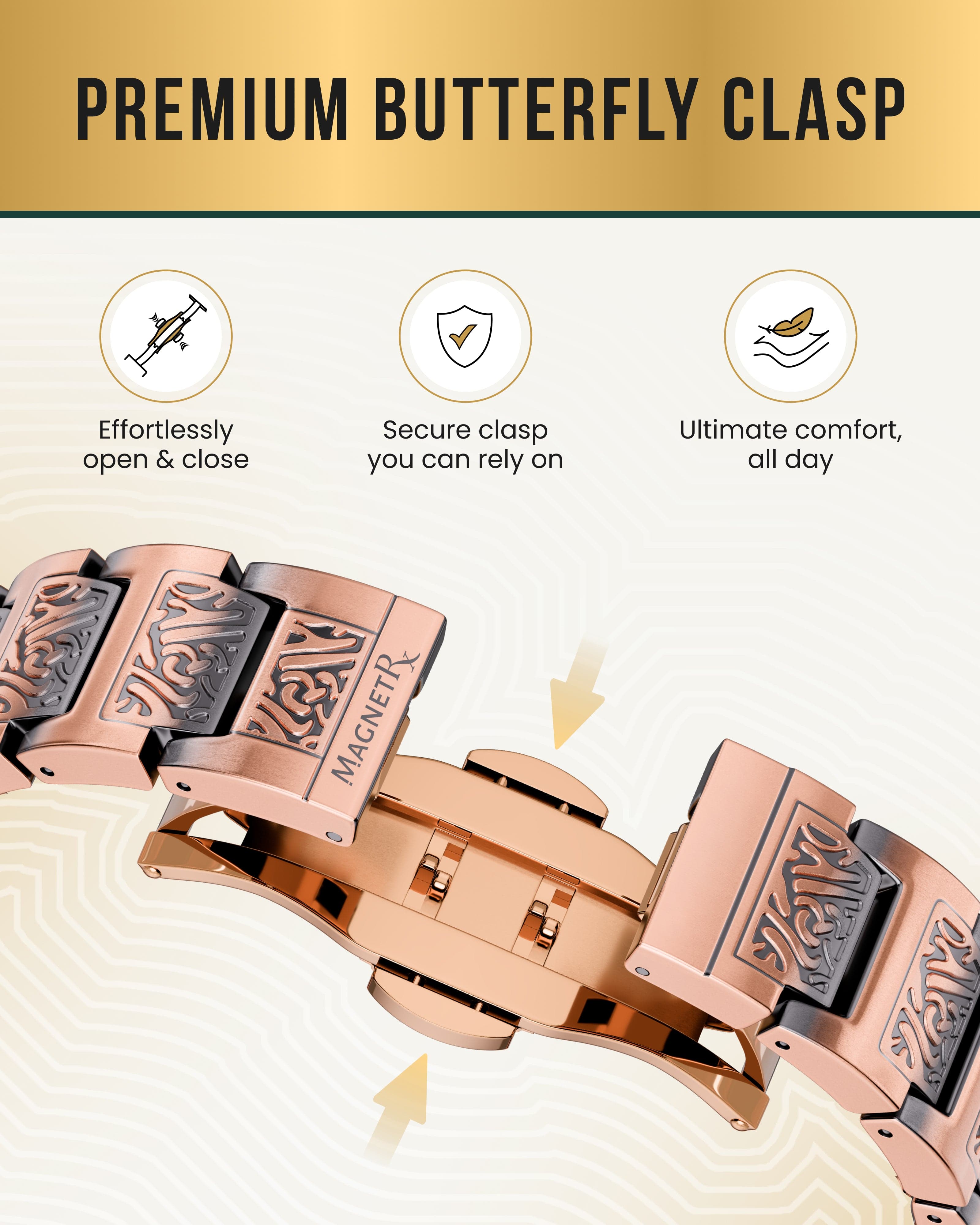 EllipseMAX Magnetic Copper Bracelet for Men (Viking)