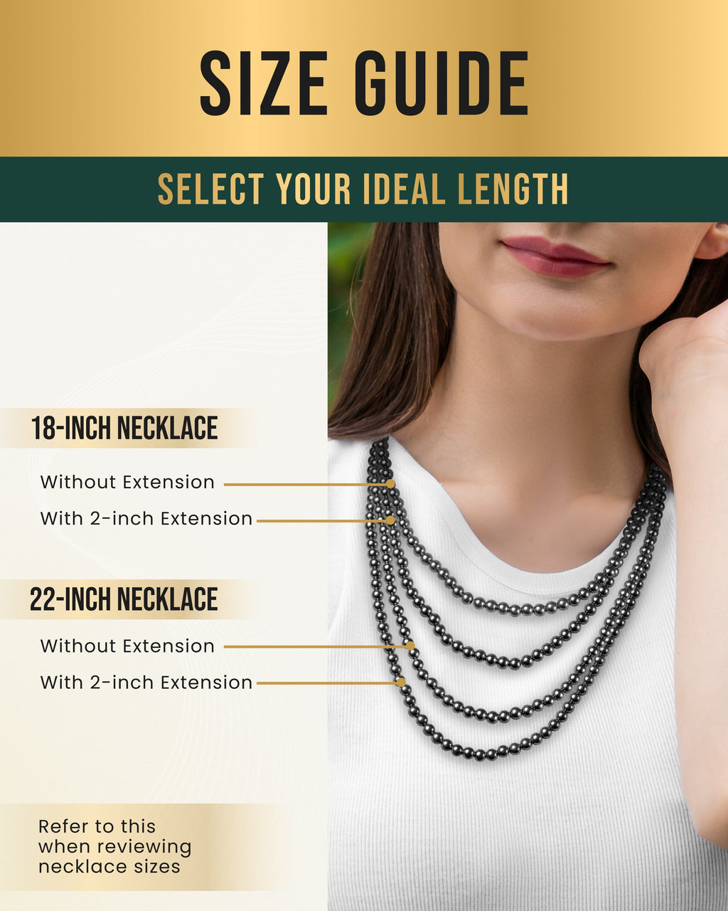Magnetic Hematite Necklace (6mm Round Beads)