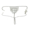 Silver Rhinestone Waist Chain Jewelry