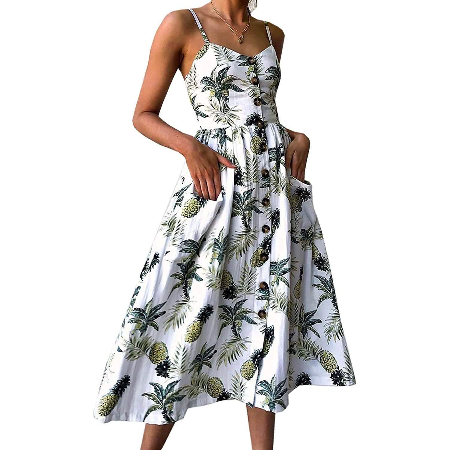 Women's Dresses Summer Casual Spaghetti Strap